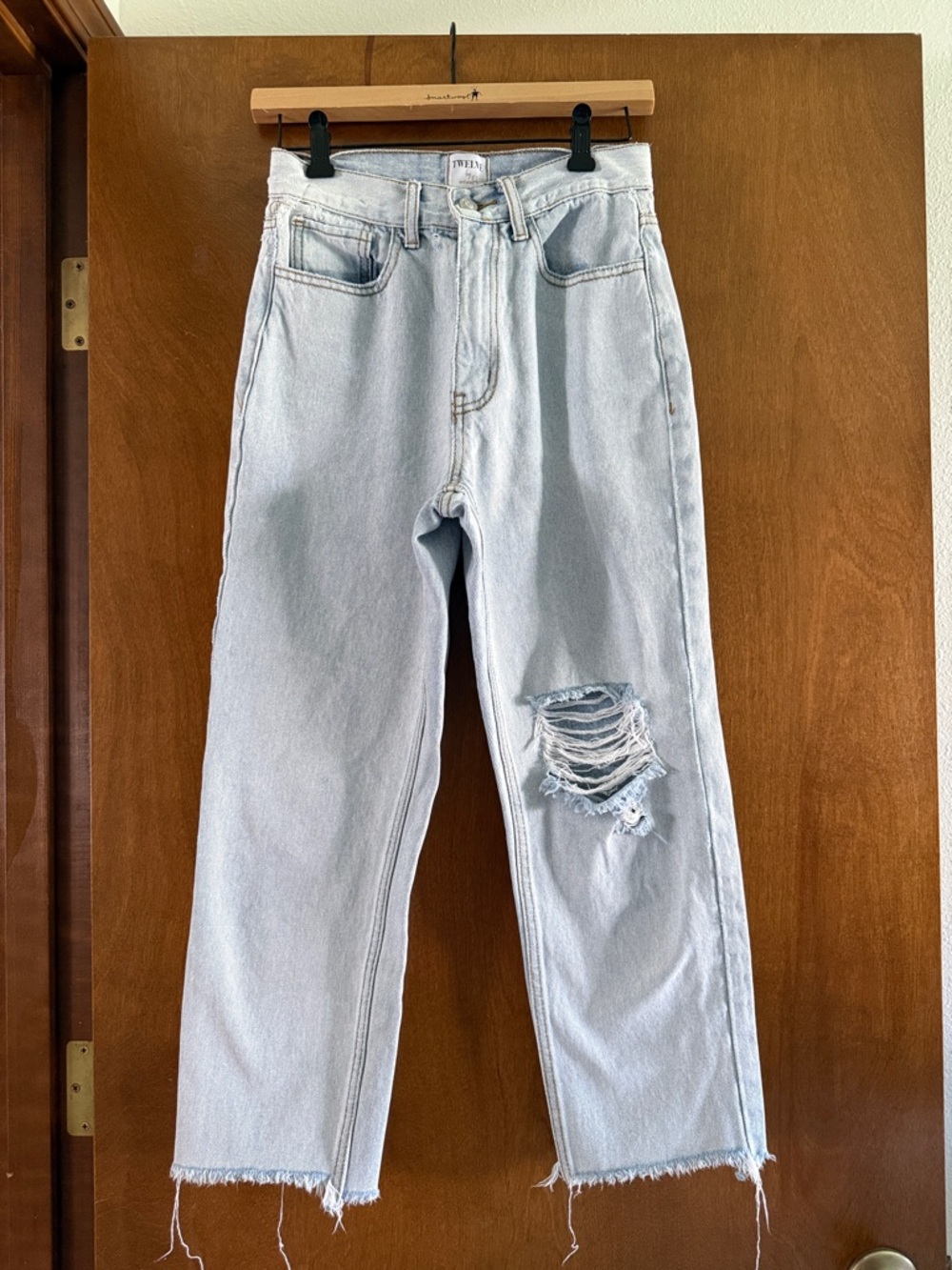 Light Wash Distressed Jeans